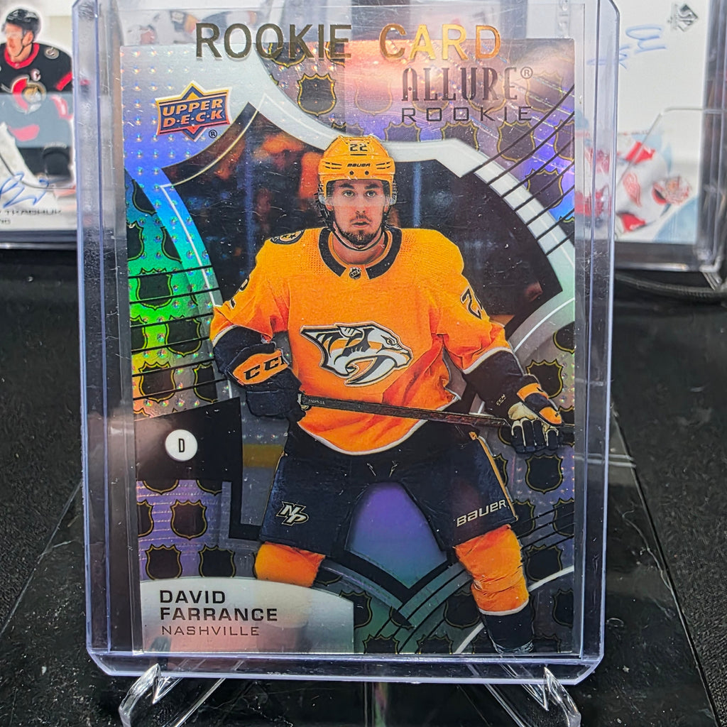 2021-22 Upper Deck Allure David Farrance #136 Rookie Nashville Predators