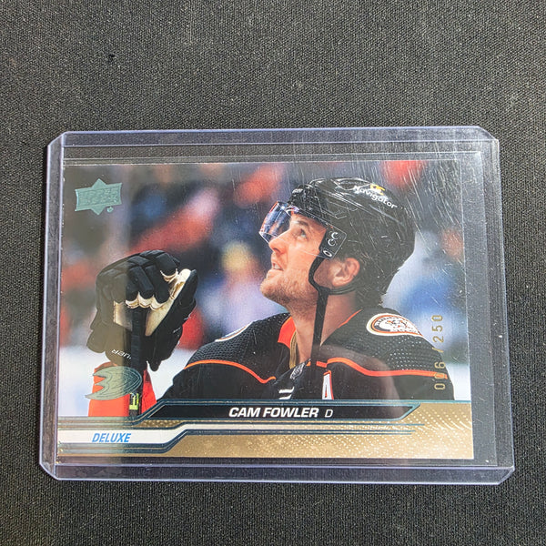 2023-24 Upper Deck Deluxe #45 Cam Fowler 006/250 Anaheim Ducks