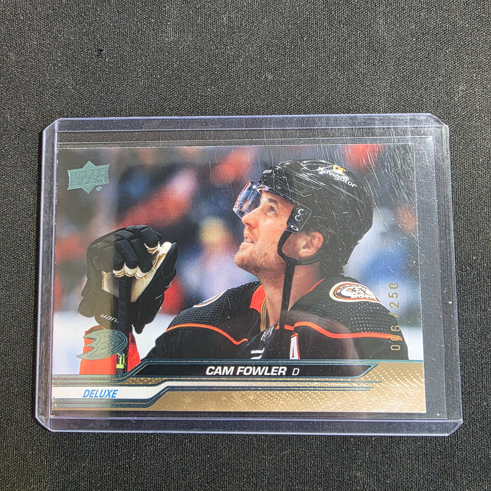 2023-24 Upper Deck Deluxe #45 Cam Fowler 006/250 Anaheim Ducks