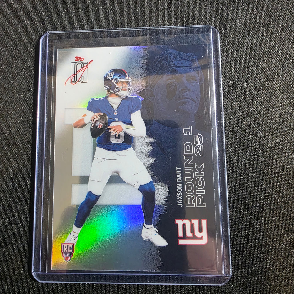 Topps 2025 Signature Class Jaxson Dart Chrome Rookie Refractor #106 NY Giants