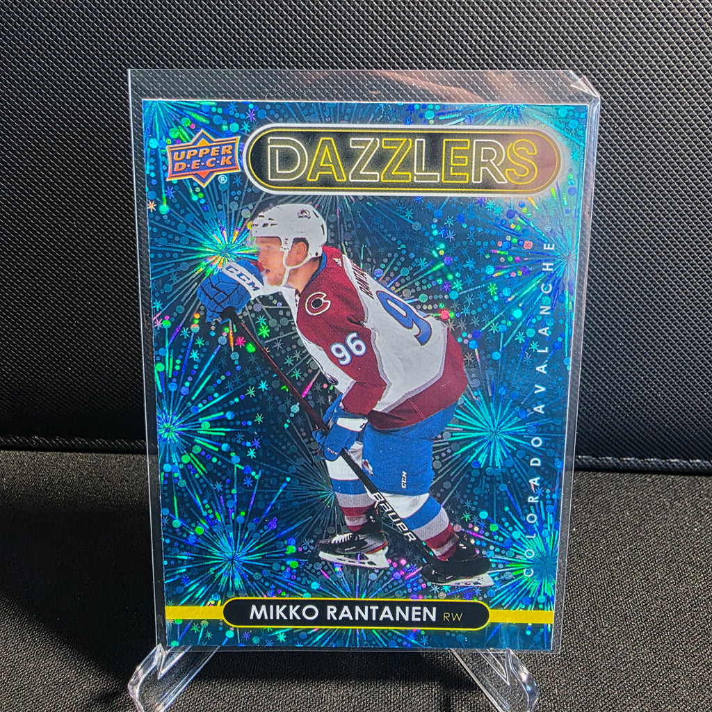 2021-22 Upper Deck Series 2 Dazzlers Blue DZ-61 Mikko Rantanen Colorado Avalanche