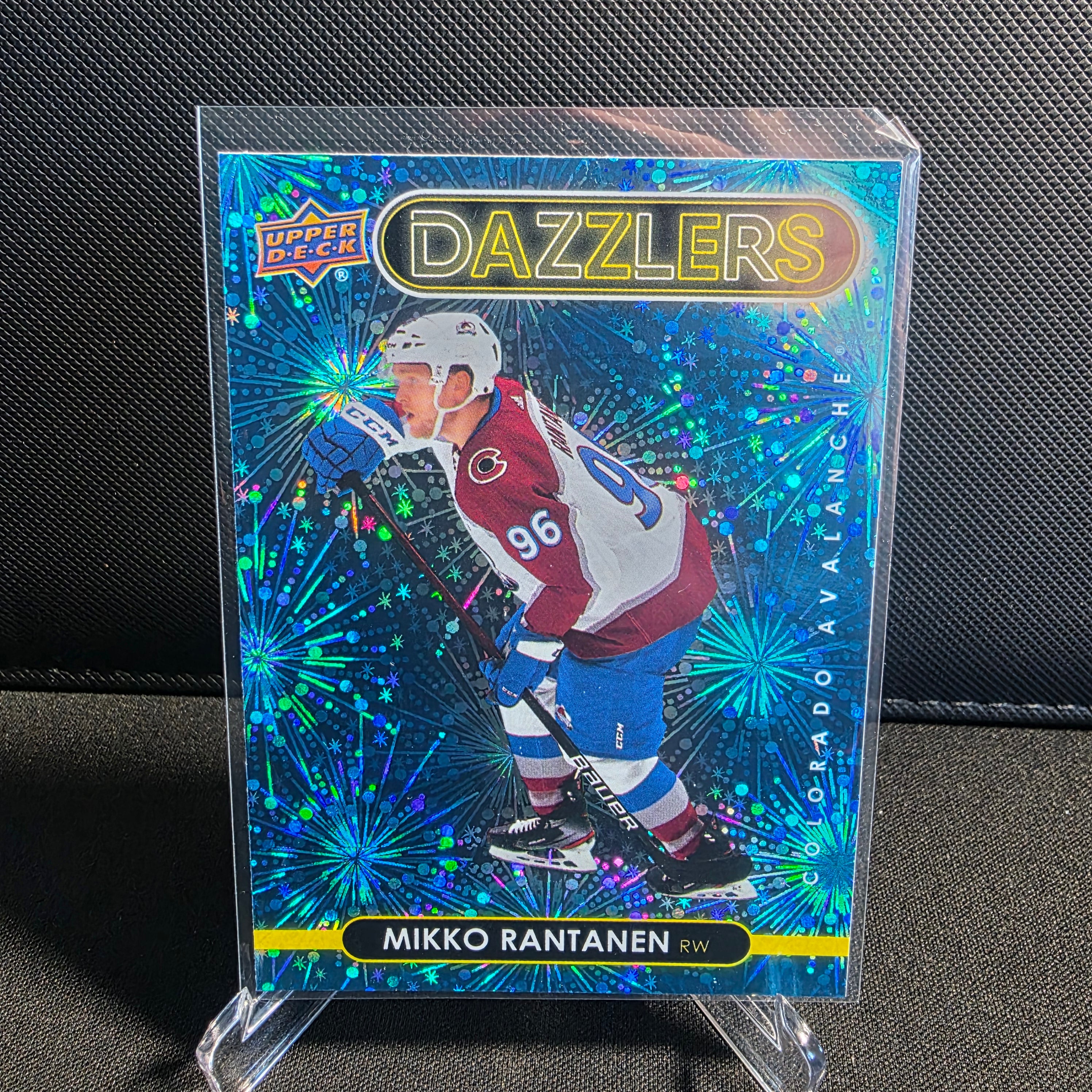 2021-22 Upper Deck Series 2 Dazzlers Blue DZ-61 Mikko Rantanen Colorado Avalanche