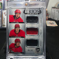 2021-22 The Cup Hockey Trios Jerseys Sebastian Aho / Andrei Svechnikov / Teuvo Teravainen Patch #05/35 (Carolina Hurricanes)