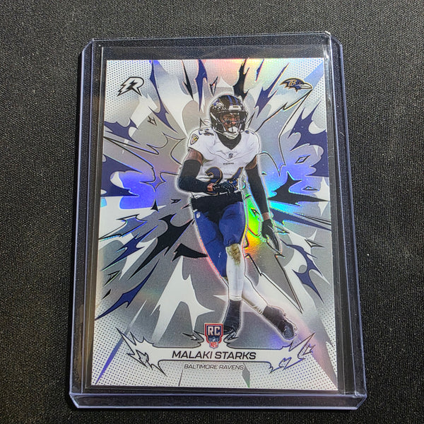 Topps Malaki Starks Rookie Refractor Baltimore Ravens #107 NFL Football Card