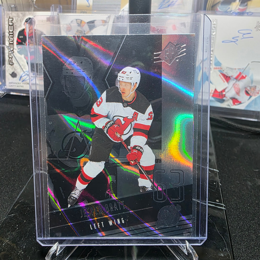 2025-26 SPx Jesper Bratt #62 Silver New Jersey Devils
