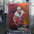 2021-22 Upper Deck Allure Lucas Raymond #R-6 Red/Orange Rainbow Detroit Red Wings