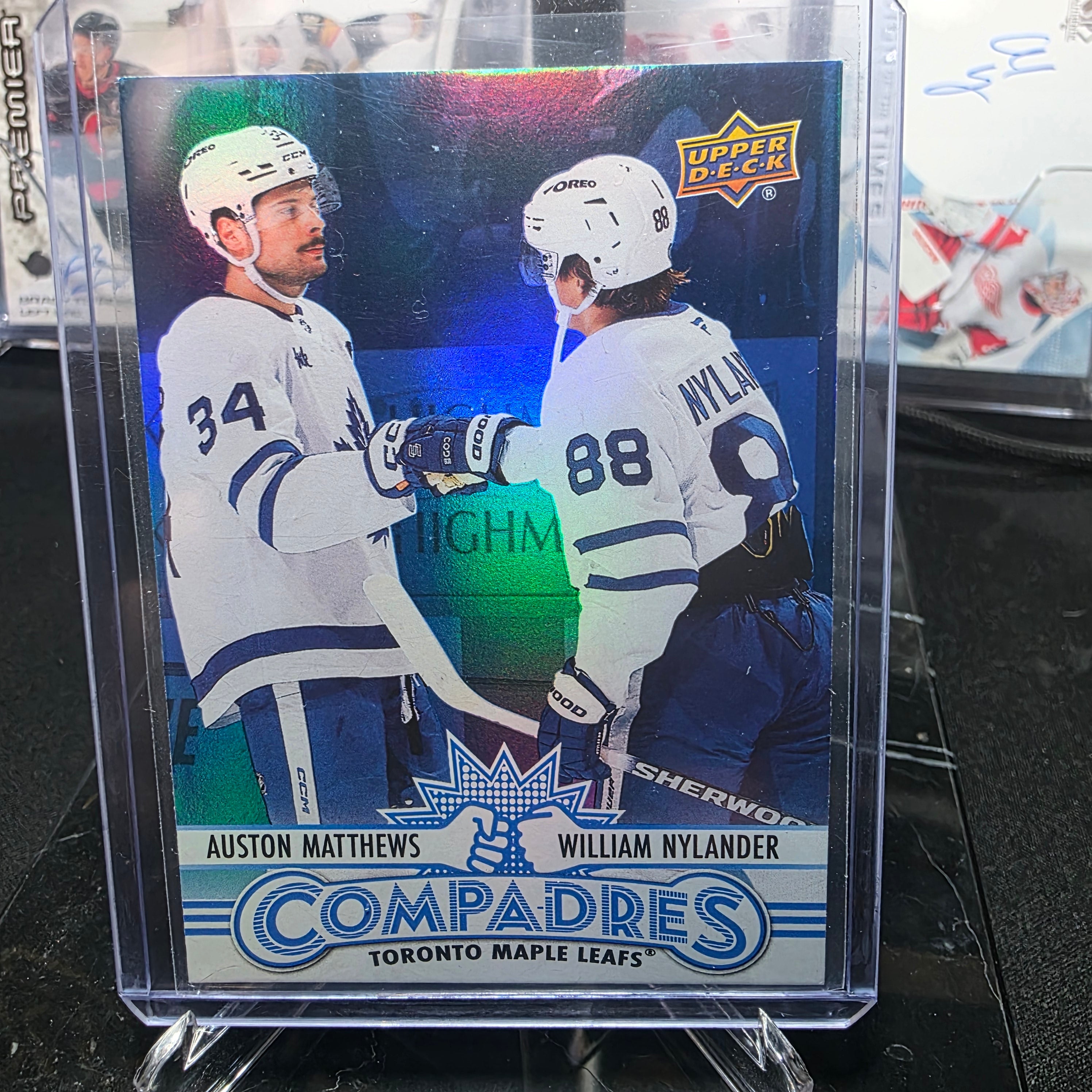 2023-24 Upper Deck Extended Series SPX-41 Auston Matthews / William Nylander Compadres Toronto Maple Leafs