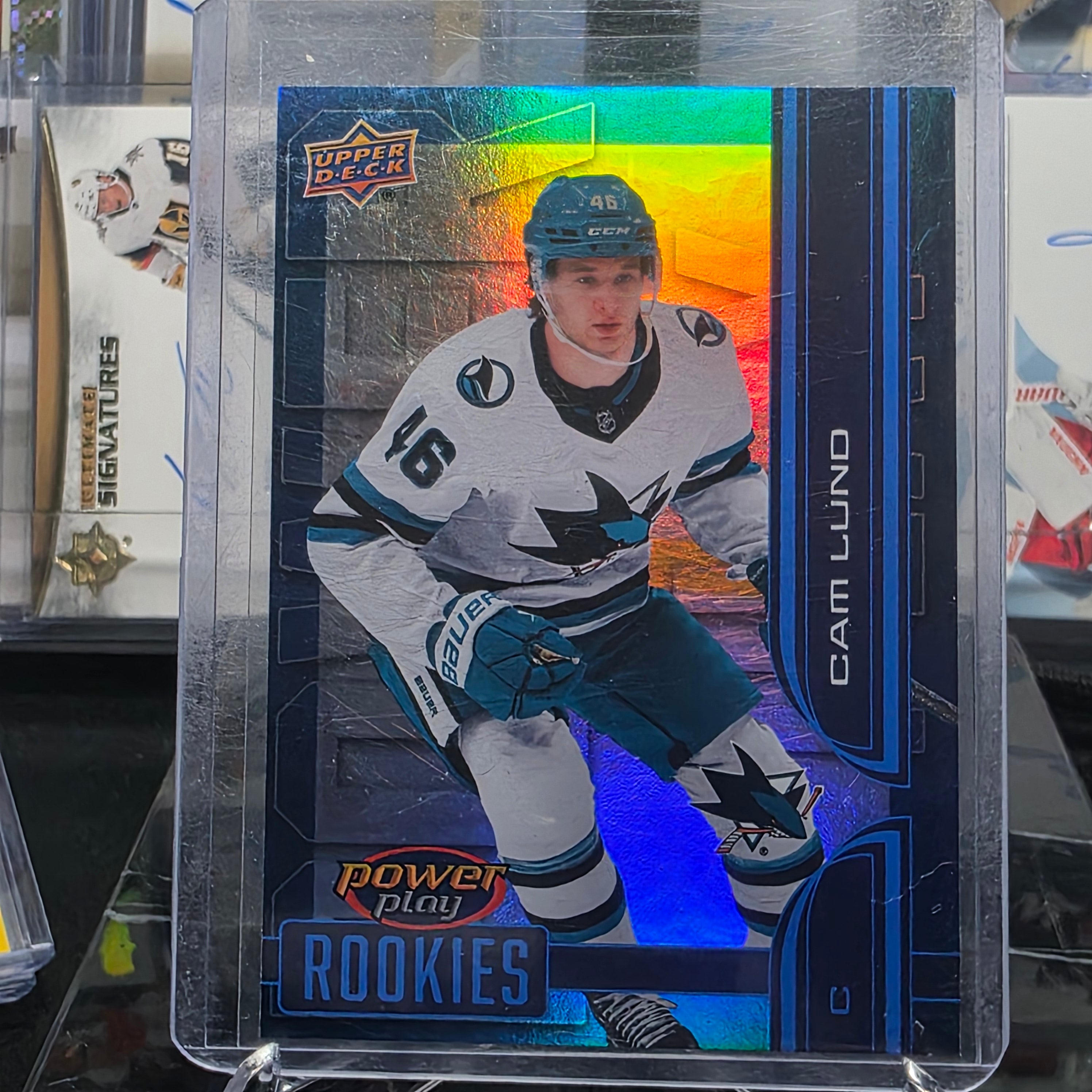 2025-26 Upper Deck Extended Series Power Play Rookies #PY-22 Cam Lund San Jose Sharks RC
