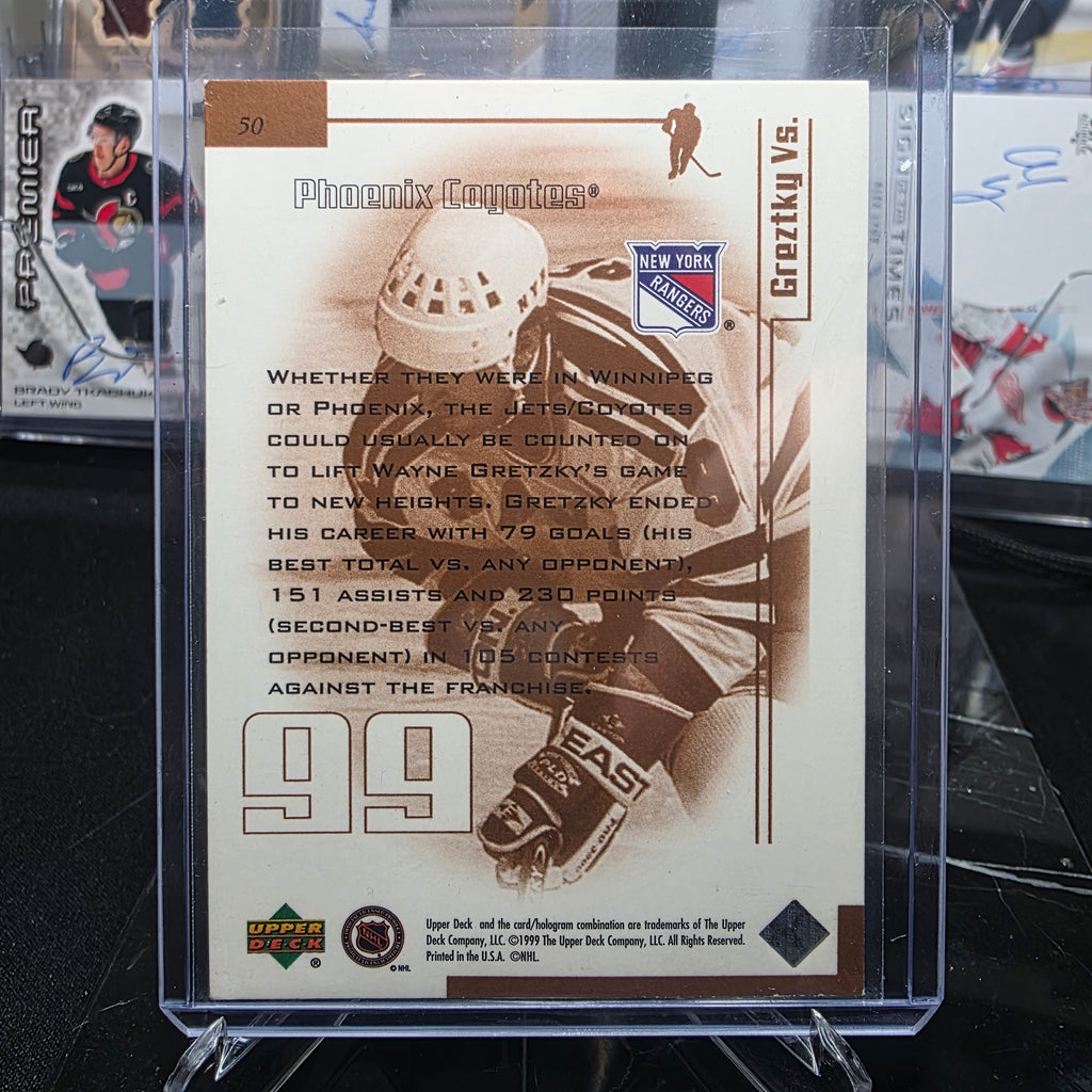 1998-99 Upper Deck Gretzky Vs. 50 Wayne Gretzky New York Rangers