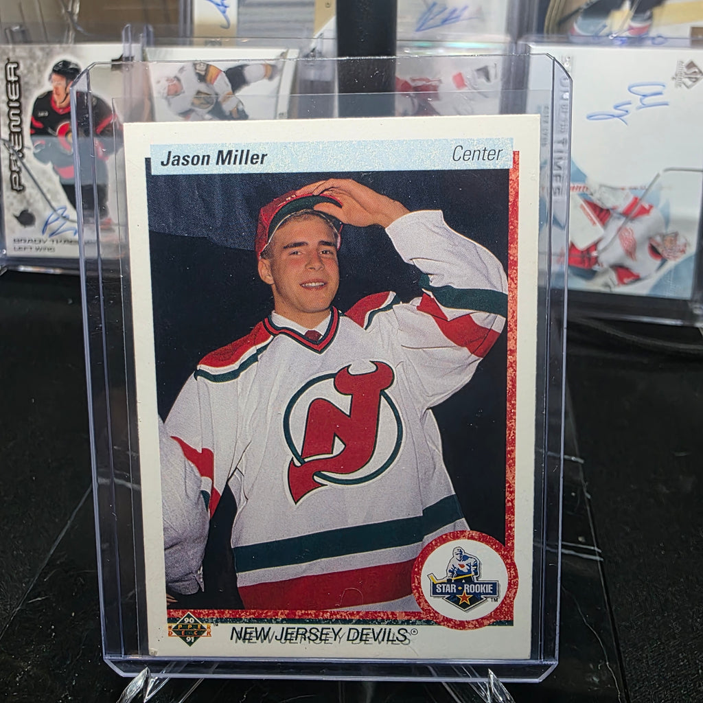 1990-91 Upper Deck Jason Miller #335 Star Rookie New Jersey Devils