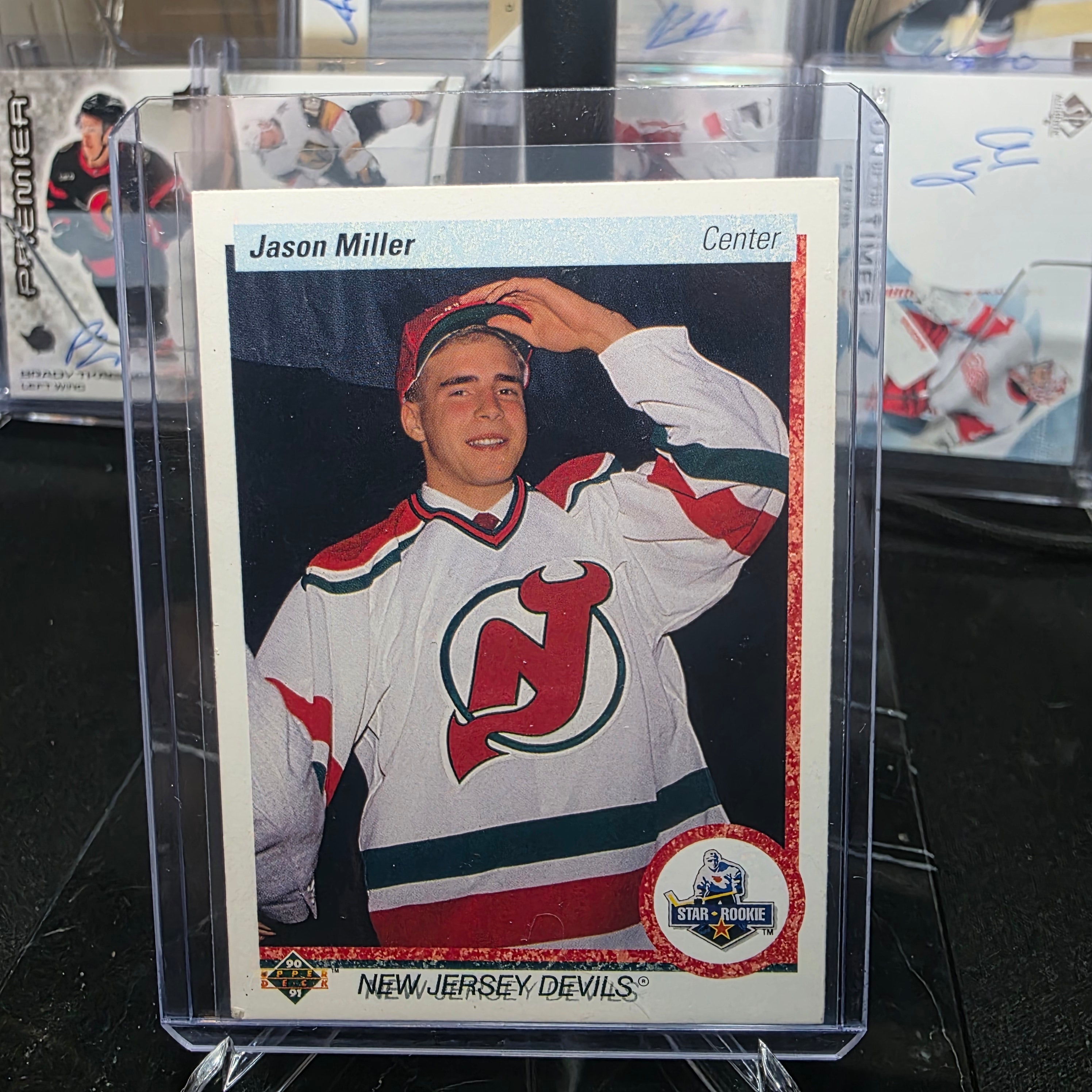1990-91 Upper Deck Jason Miller #335 Star Rookie New Jersey Devils