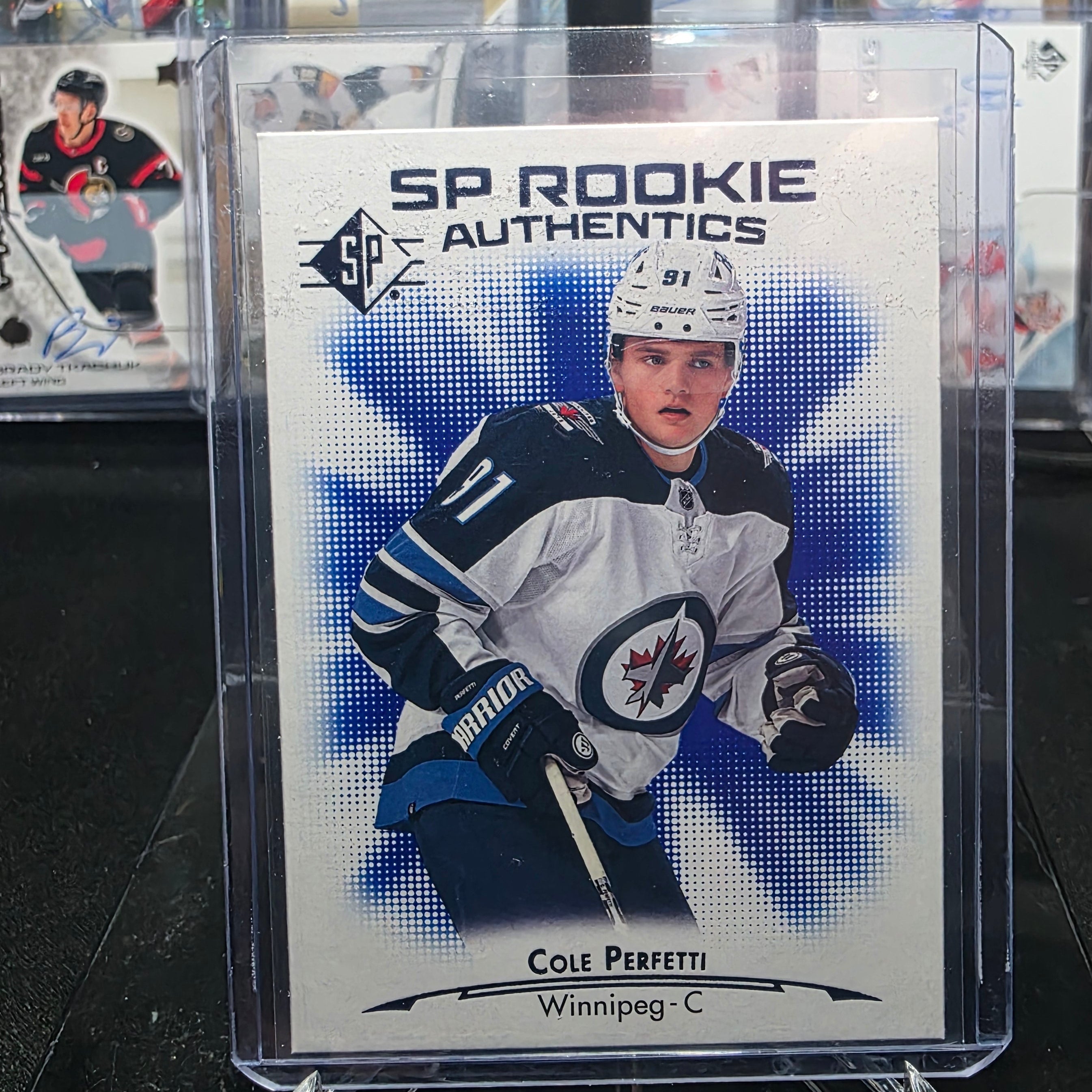 2021-22 SP Hockey Cole Perfetti #116 SP Rookie Authentics Winnipeg Jets