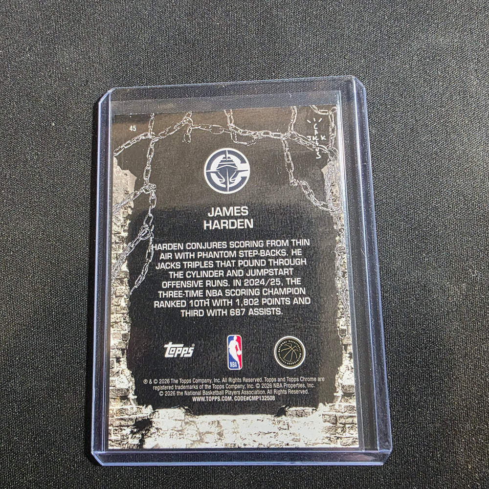 Topps Chrome Cactus Jack 2025-26 James Harden Los Angeles Clippers #45 Insert