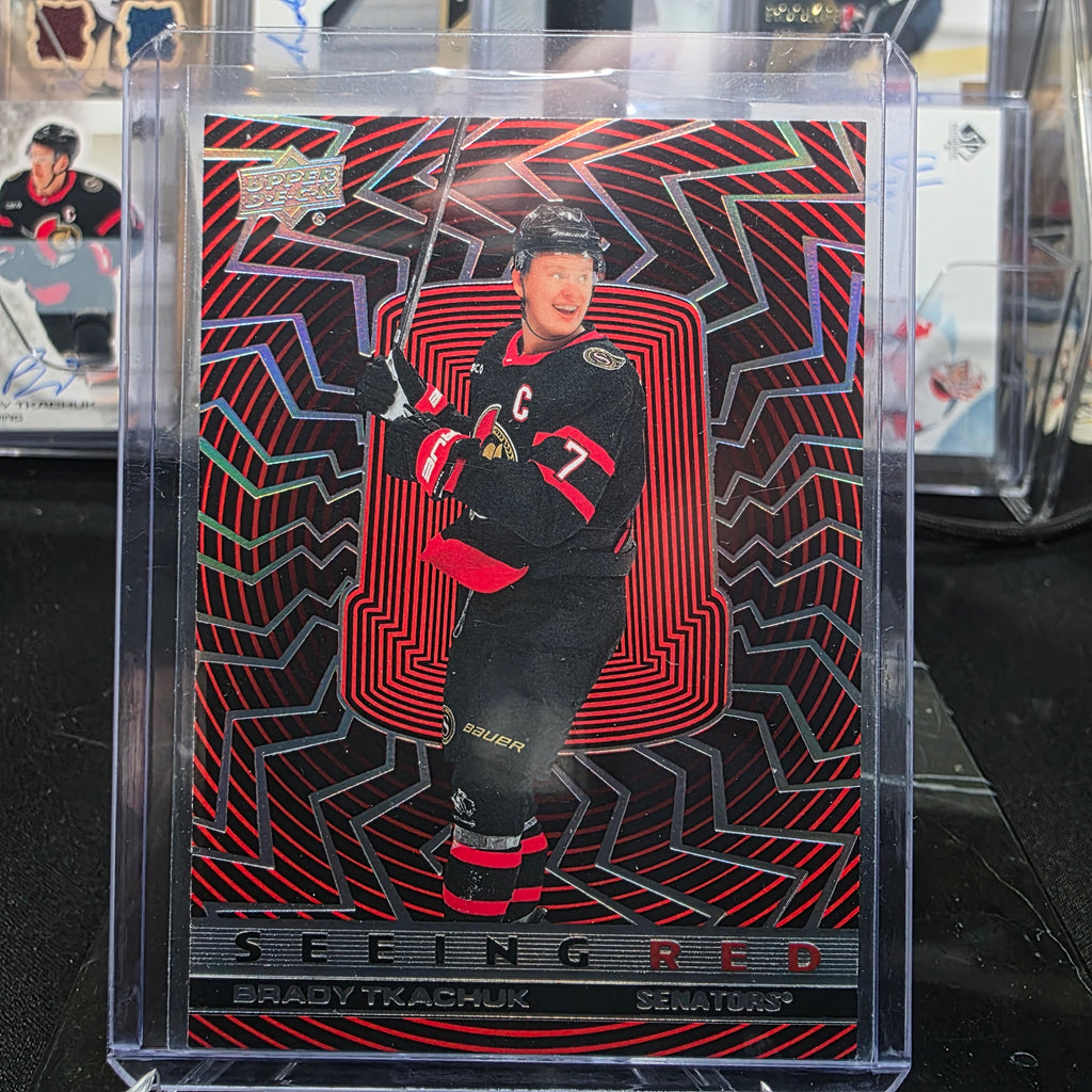 2023-24 Upper Deck Extended Series Seeing Red SR-8 Brady Tkachuk Ottawa Senators