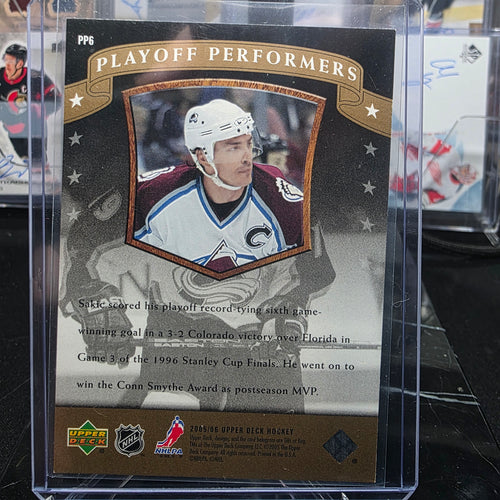 2005-06 Upper Deck Playoff Performers PP6 Joe Sakic Colorado Avalanche