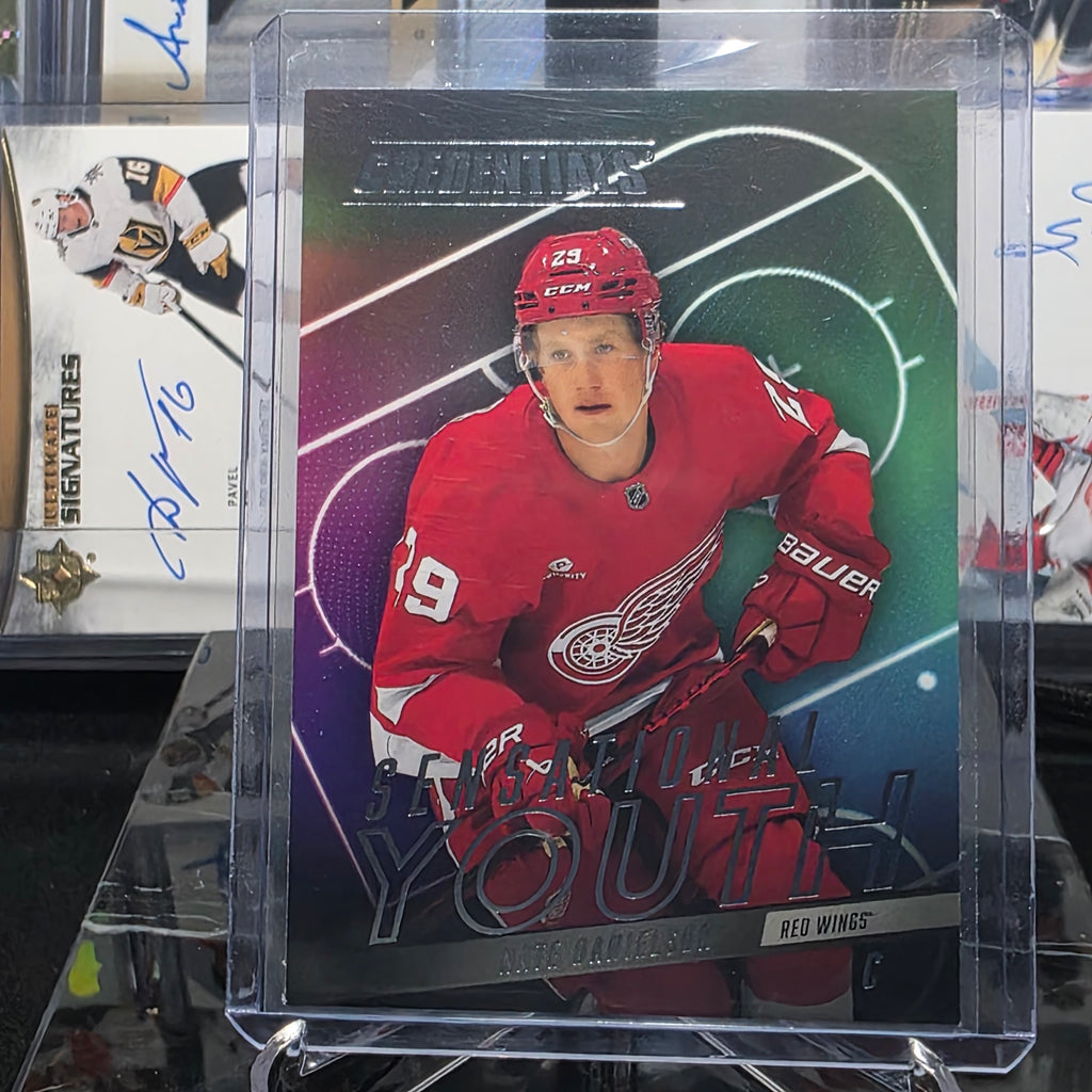 2025-26 Upper Deck Credentials Nate Danielson Sensational Youth #SY-2 (Detroit Red Wings)