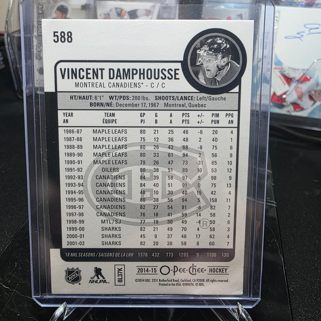 2014-15 O-Pee-Chee 588 Marquee Legend Vincent Damphousse Montreal Canadiens