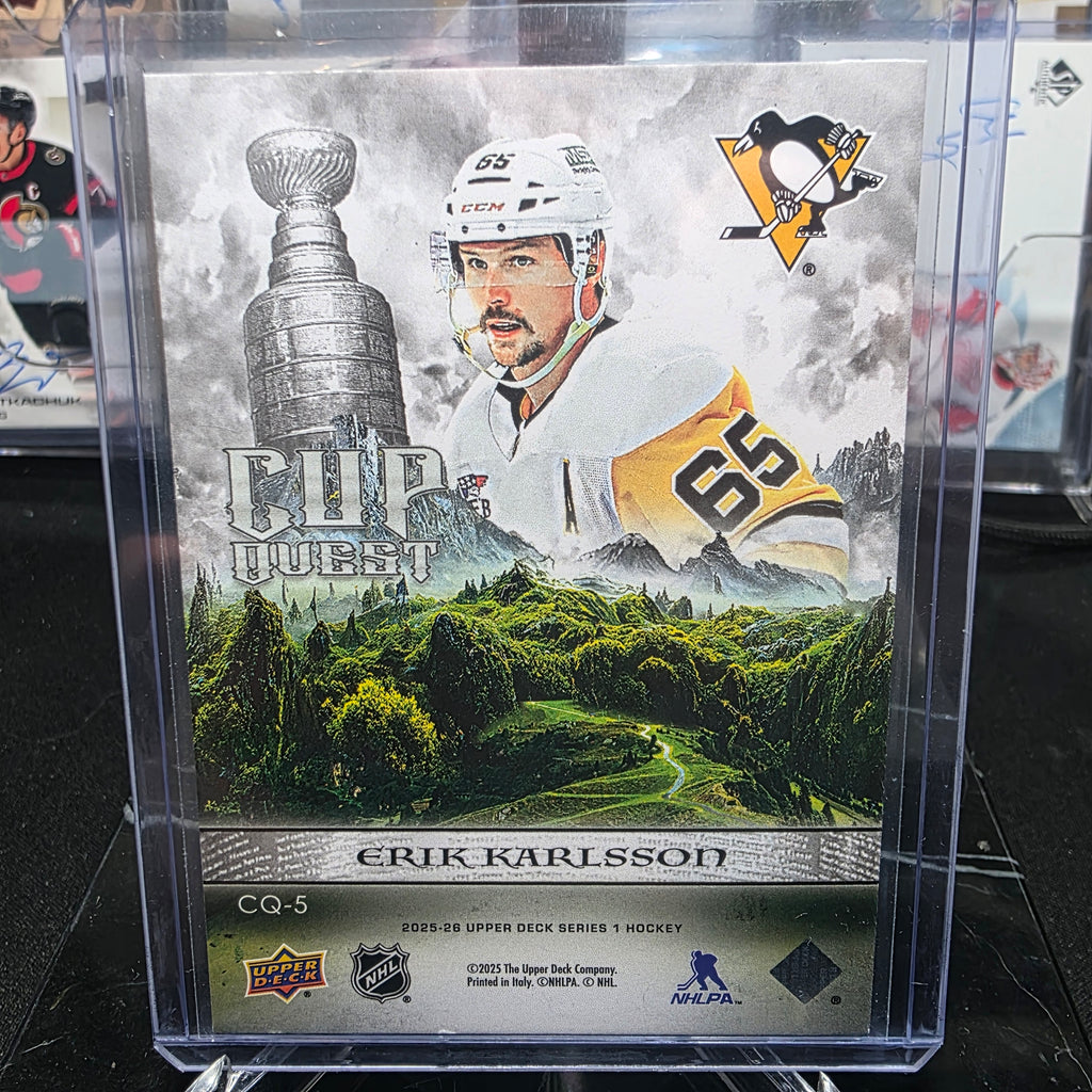 2025-26 Upper Deck Series 1 Cup Quest CQ-5 Erik Karlsson Pittsburgh Penguins
