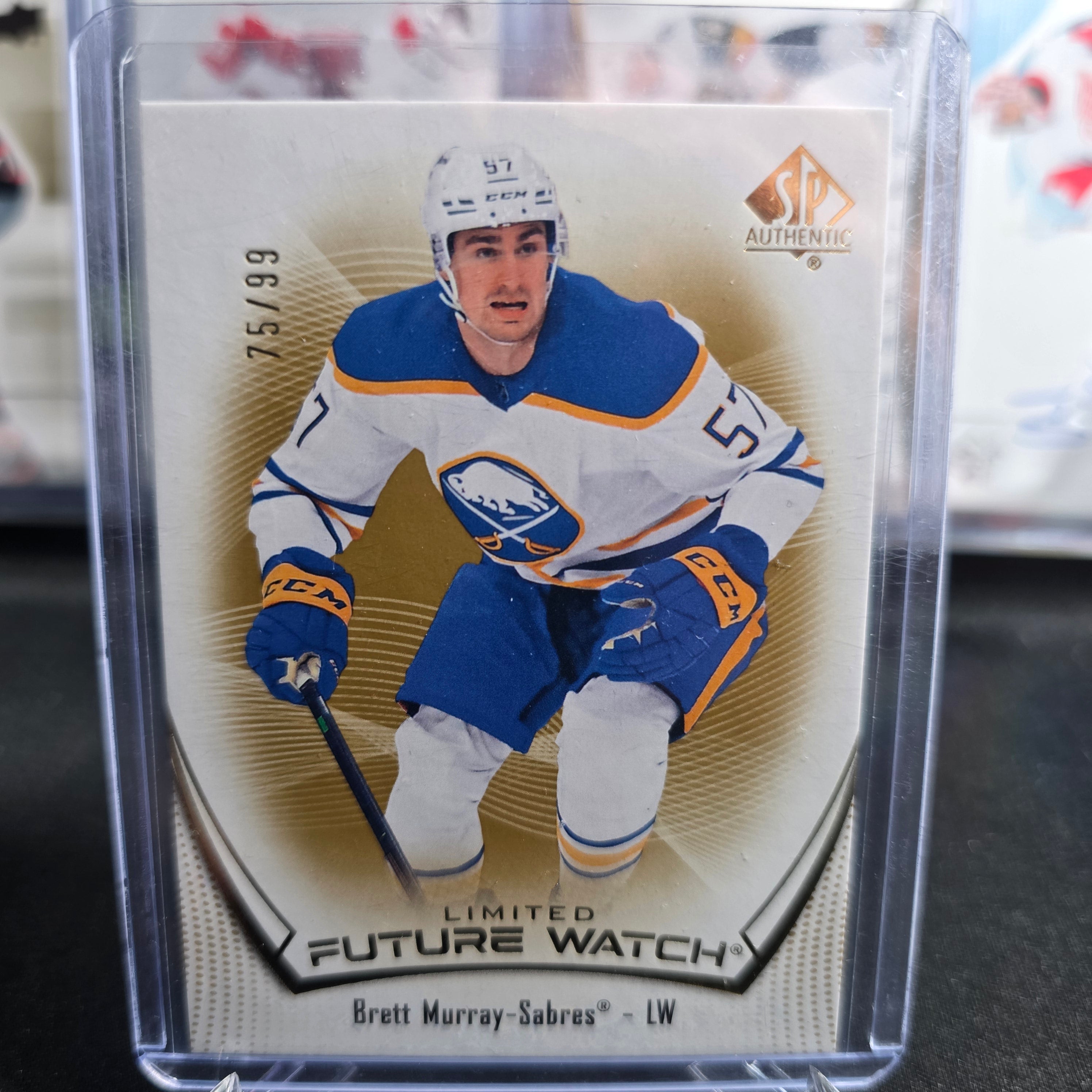 2021-22 SP Authentic Brett Murray #116 Limited Future Watch 75/99 Buffalo Sabres RC