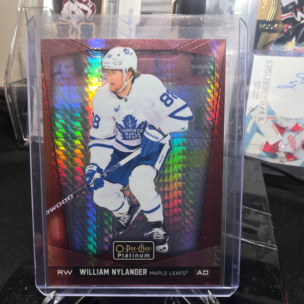 2024-25 O-Pee-Chee Platinum Red Prism 184 William Nylander Toronto Maple Leafs 184/199