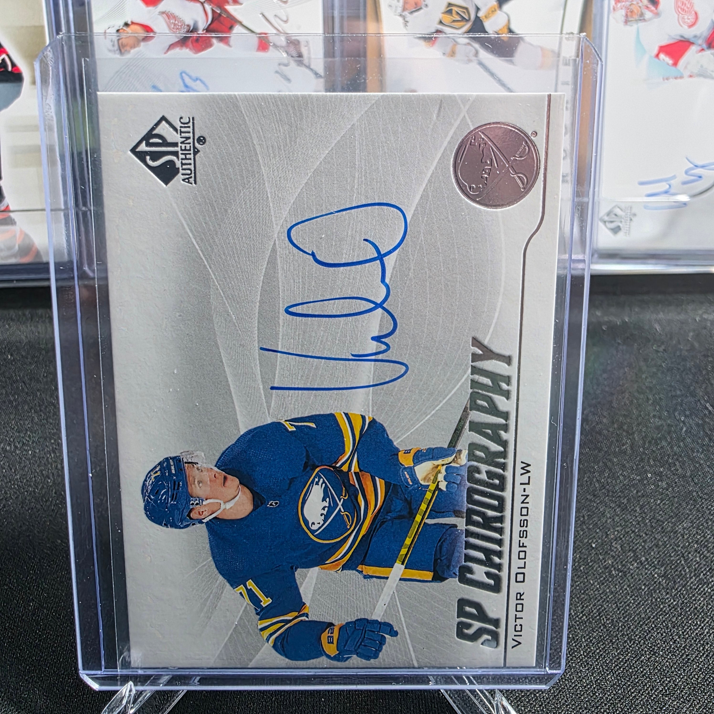 2021-22 SP Authentic Victor Olofsson C-VO SP Chirography Auto Buffalo Sabres