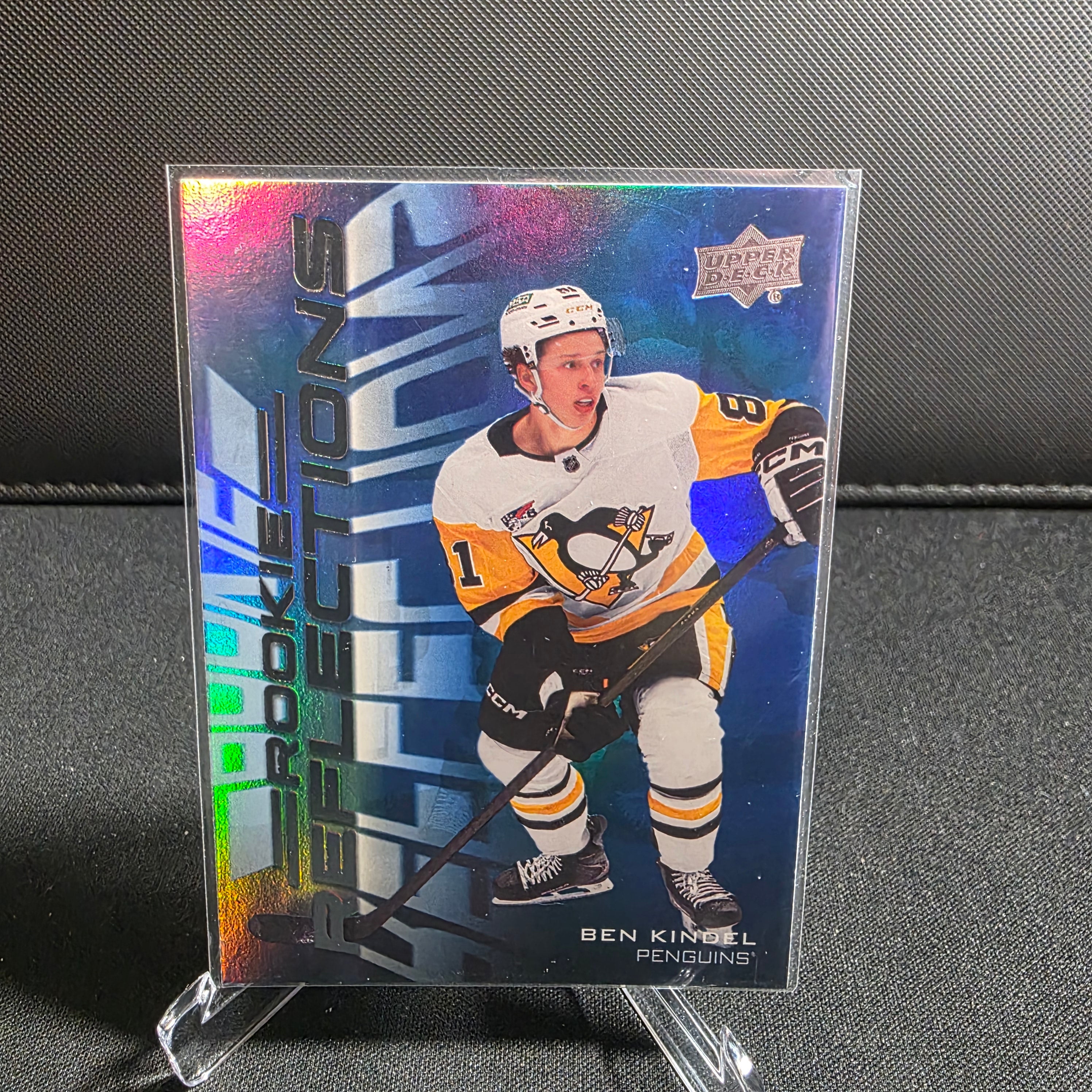 2025-26 Upper Deck Extended Series Rookie Reflections Ben Kindel RR-5 Penguins